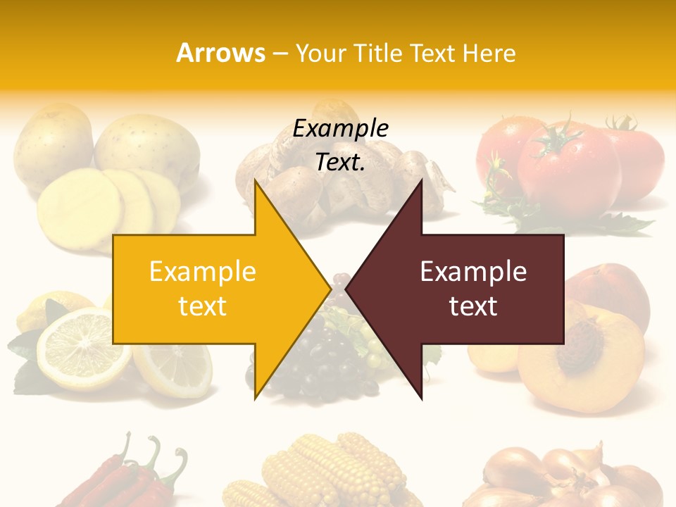 Fruits And Vegetables Page Border PowerPoint Template