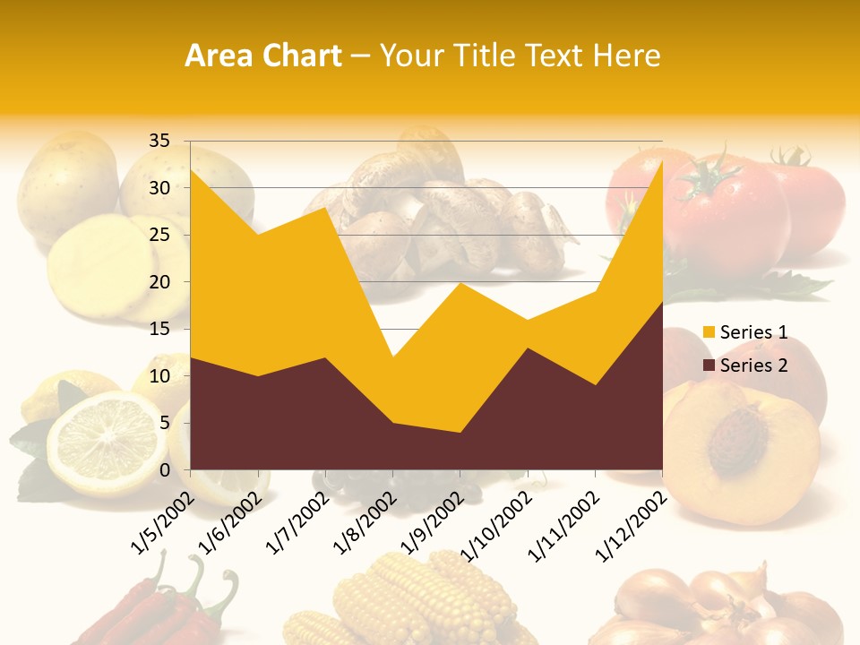 Fruits And Vegetables Page Border PowerPoint Template