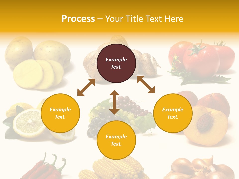 Fruits And Vegetables Page Border PowerPoint Template