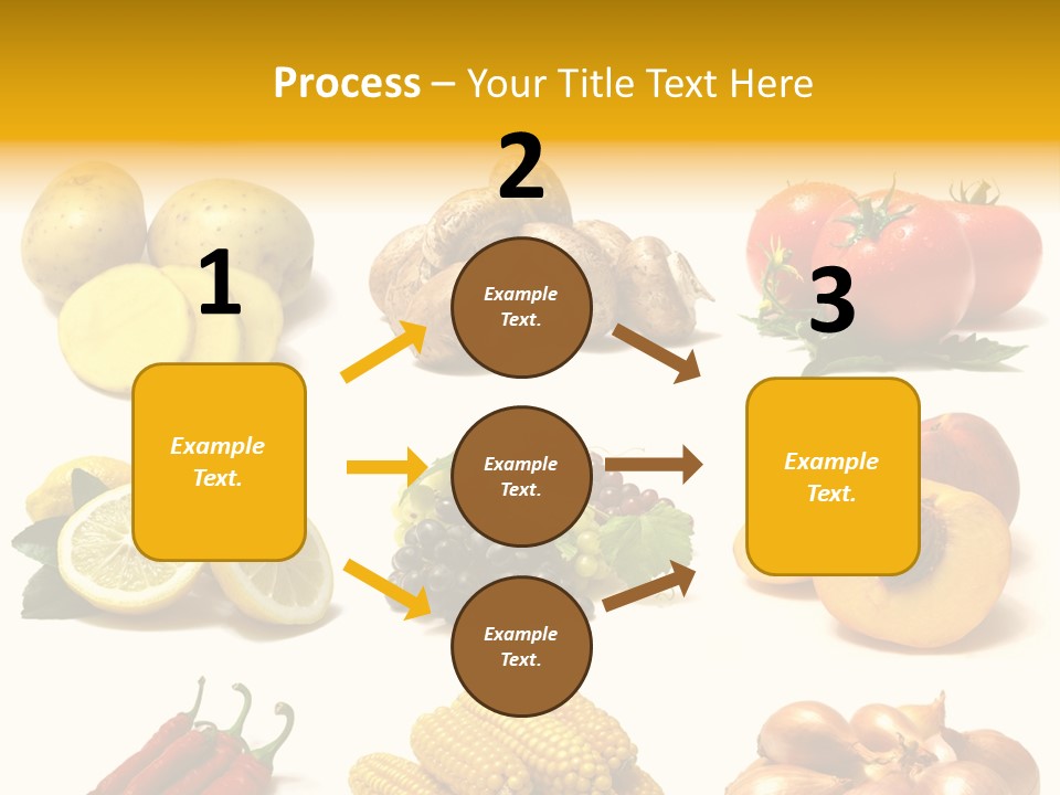 Fruits And Vegetables Page Border PowerPoint Template