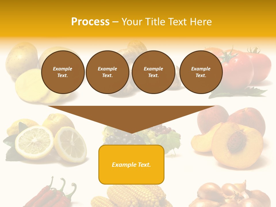 Fruits And Vegetables Page Border PowerPoint Template