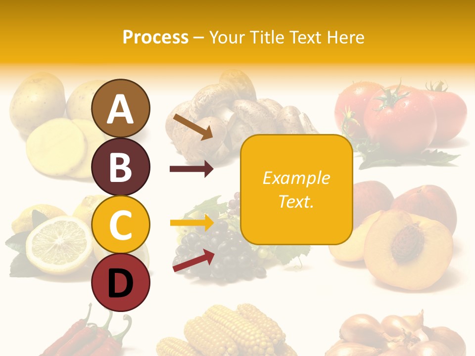 Fruits And Vegetables Page Border PowerPoint Template