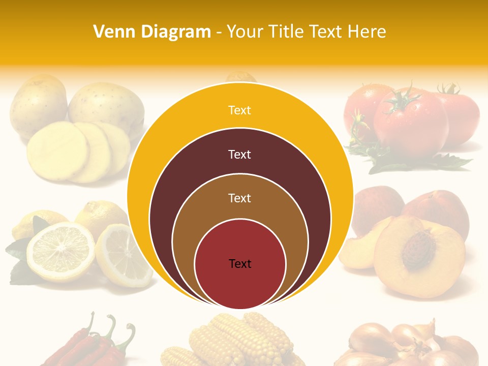 Fruits And Vegetables Page Border PowerPoint Template