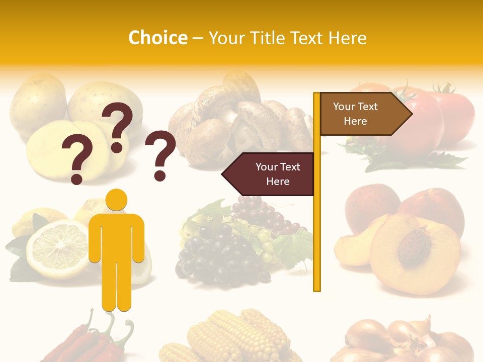 Fruits And Vegetables Page Border PowerPoint Template