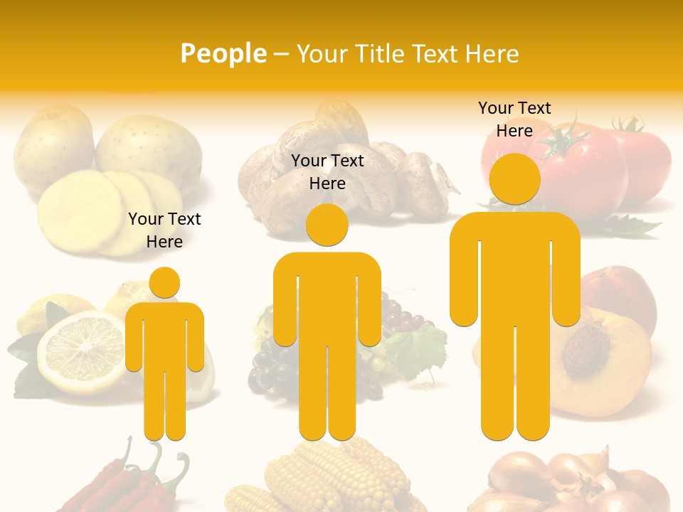 Fruits And Vegetables Page Border PowerPoint Template