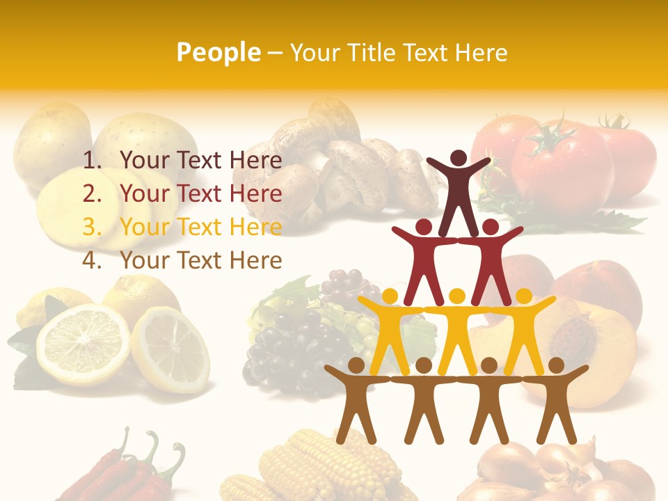 Fruits And Vegetables Page Border PowerPoint Template