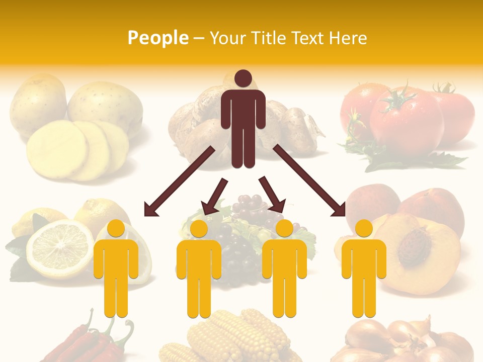 Fruits And Vegetables Page Border PowerPoint Template