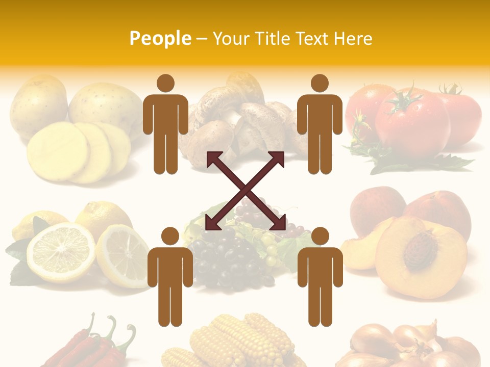 Fruits And Vegetables Page Border PowerPoint Template