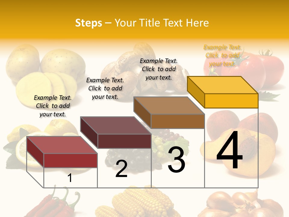 Fruits And Vegetables Page Border PowerPoint Template