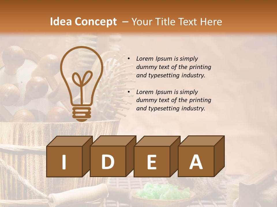 Hairbrush Medicine Mat PowerPoint Template