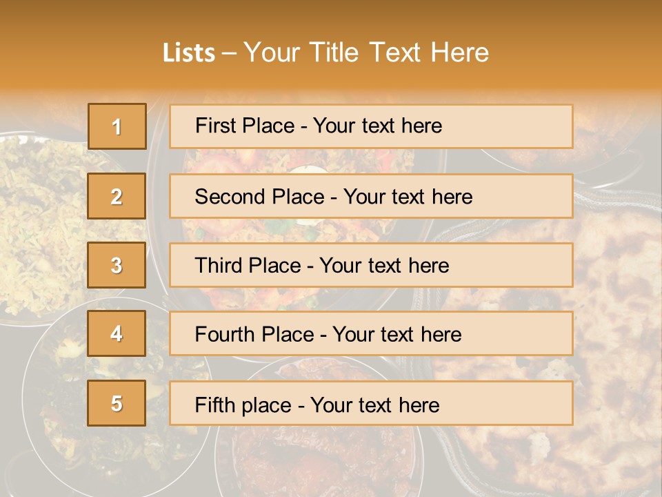 Indian Naan And Curry PowerPoint Template