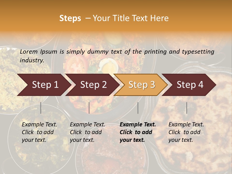 Indian Naan And Curry PowerPoint Template