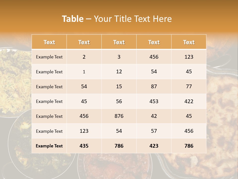 Indian Naan And Curry PowerPoint Template