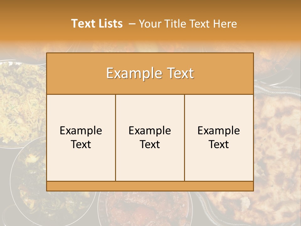 Indian Naan And Curry PowerPoint Template