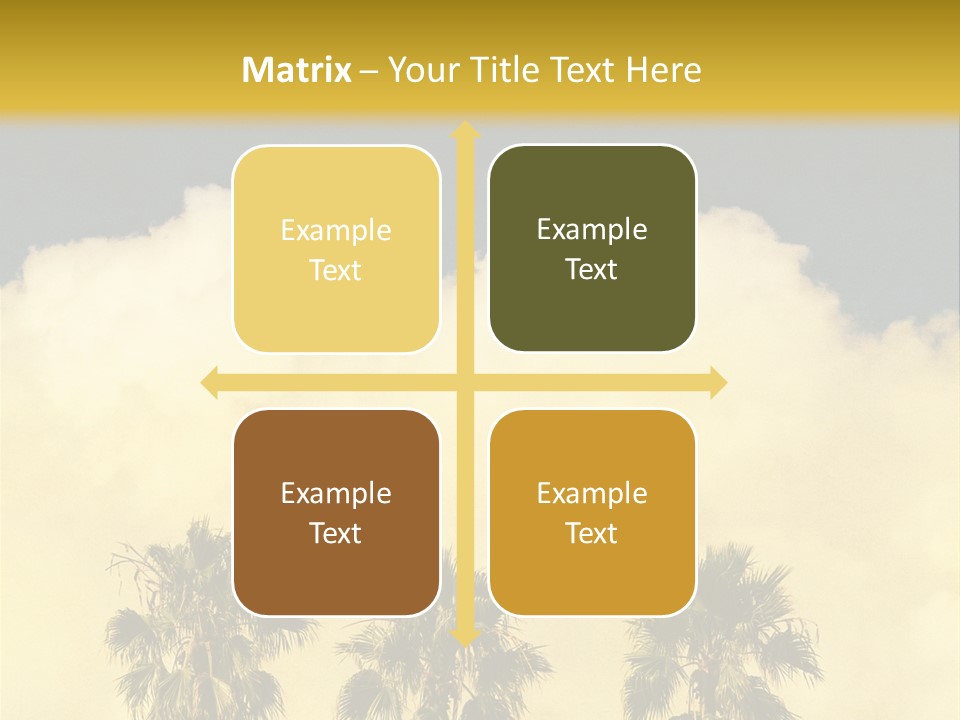 Vintage Palm Tree PowerPoint Template