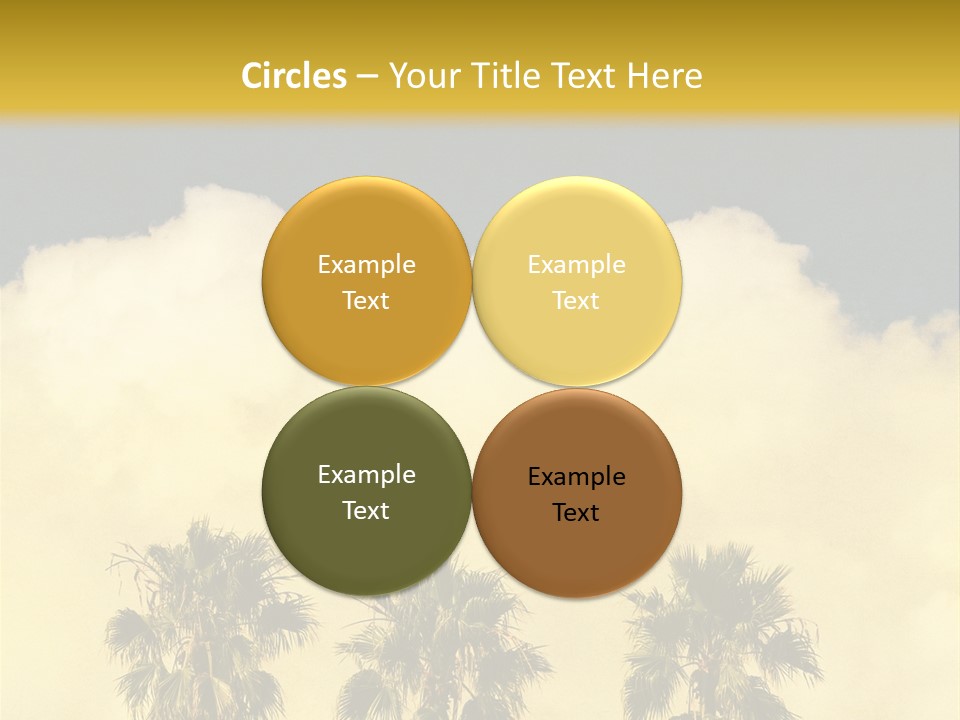 Vintage Palm Tree PowerPoint Template