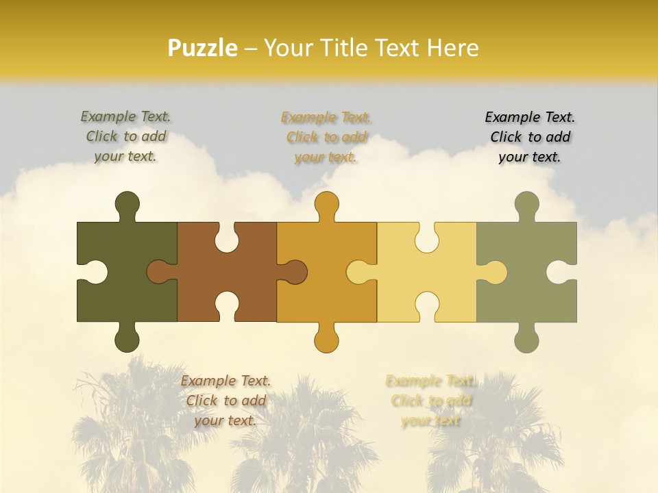 Vintage Palm Tree PowerPoint Template