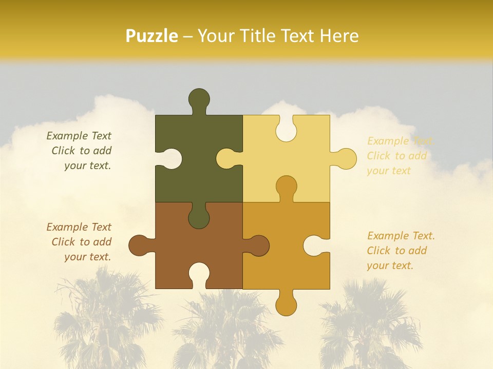 Vintage Palm Tree PowerPoint Template