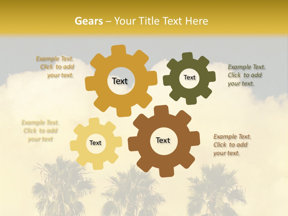 Vintage Palm Tree PowerPoint Template