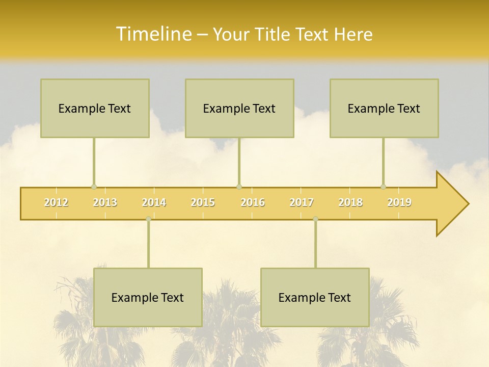 Vintage Palm Tree PowerPoint Template