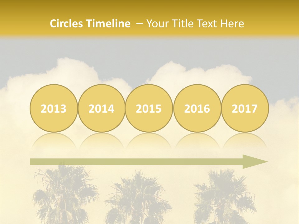 Vintage Palm Tree PowerPoint Template