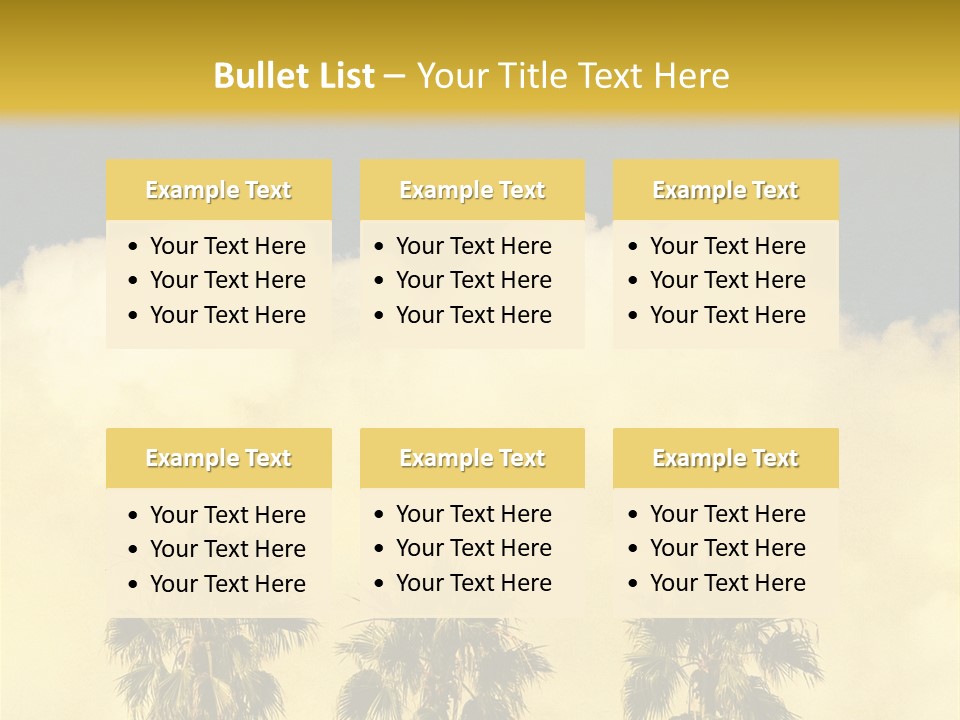Vintage Palm Tree PowerPoint Template