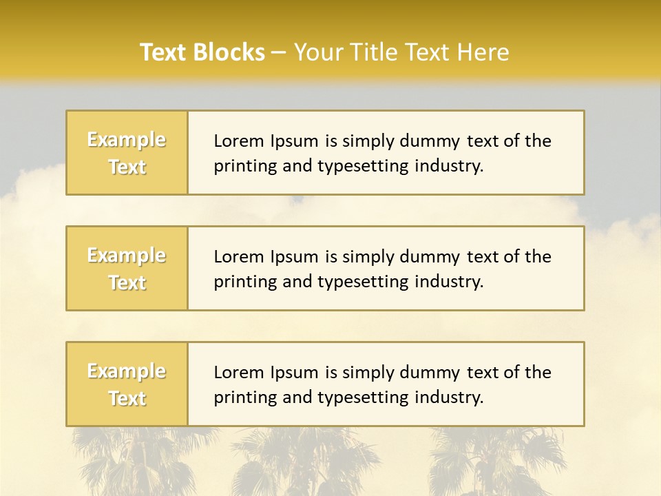 Vintage Palm Tree PowerPoint Template