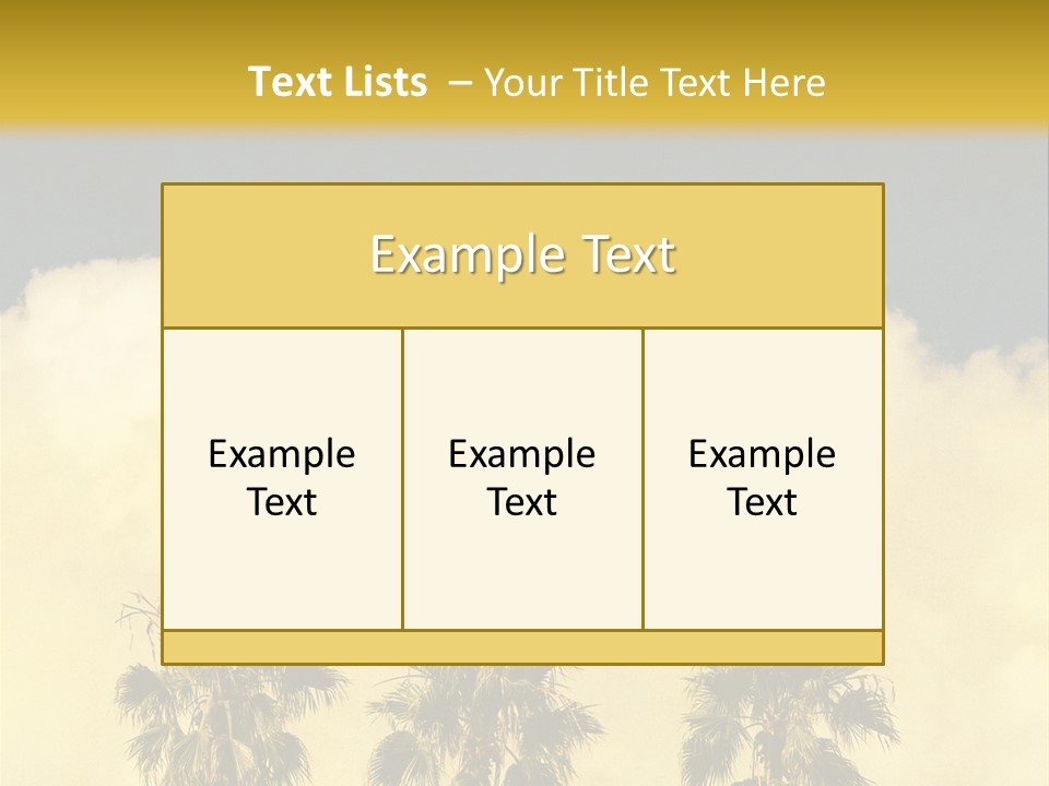 Vintage Palm Tree PowerPoint Template