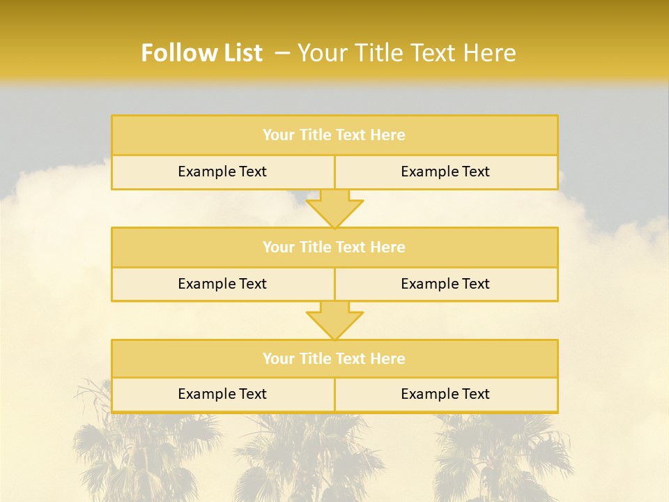Vintage Palm Tree PowerPoint Template