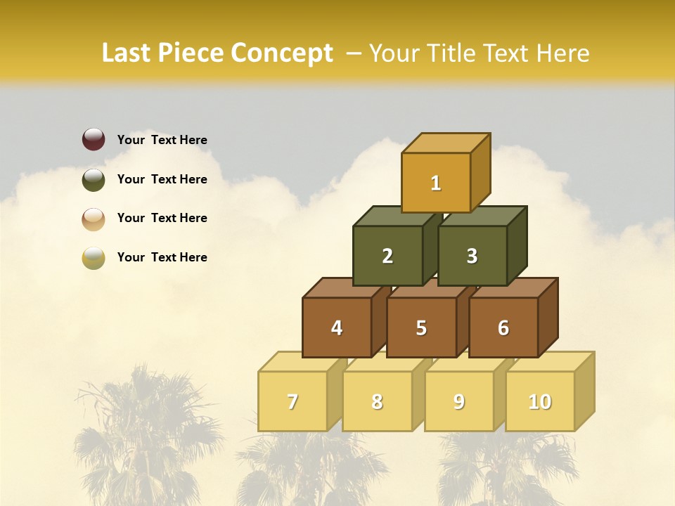 Vintage Palm Tree PowerPoint Template