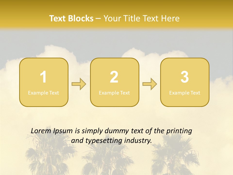 Vintage Palm Tree PowerPoint Template