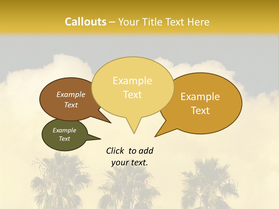 Vintage Palm Tree PowerPoint Template