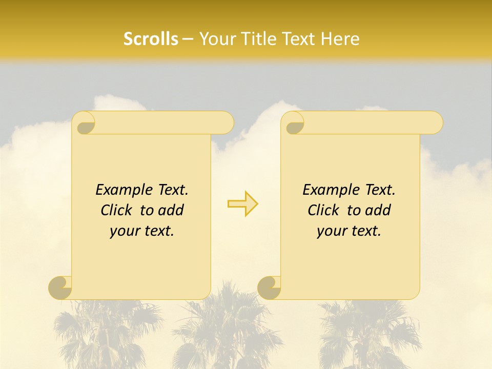 Vintage Palm Tree PowerPoint Template