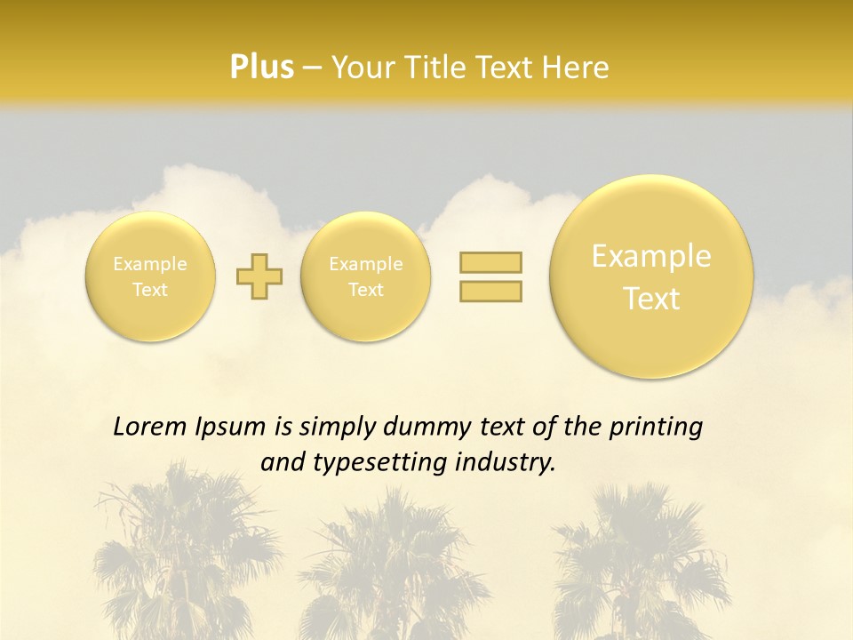 Vintage Palm Tree PowerPoint Template