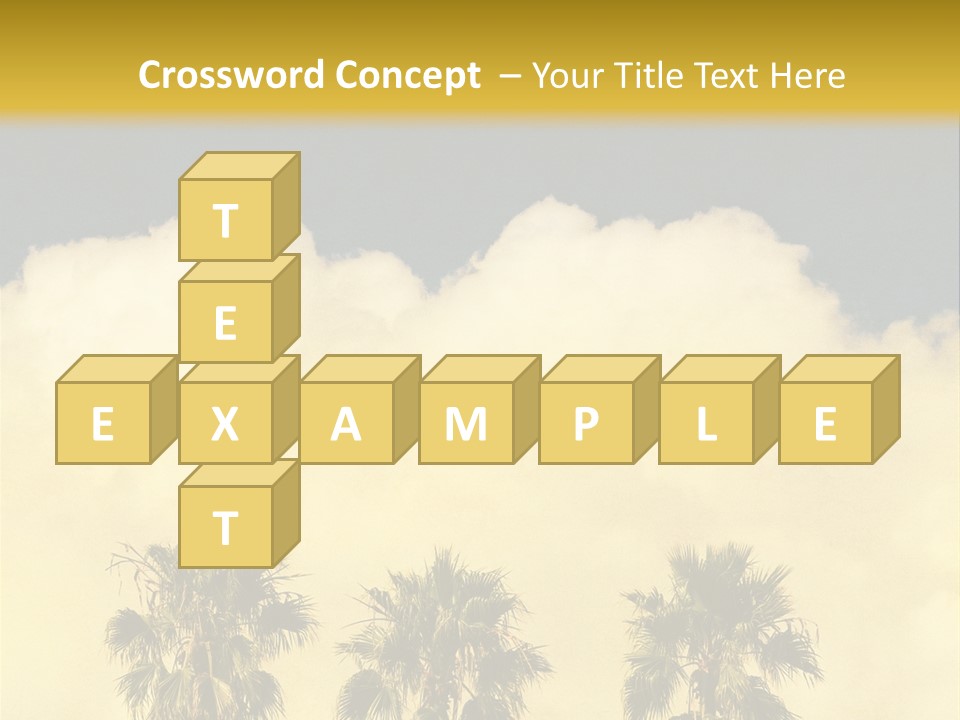 Vintage Palm Tree PowerPoint Template