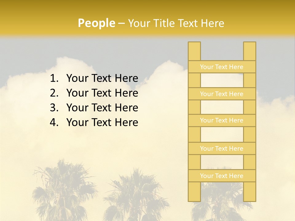 Vintage Palm Tree PowerPoint Template