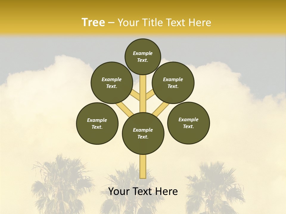 Vintage Palm Tree PowerPoint Template