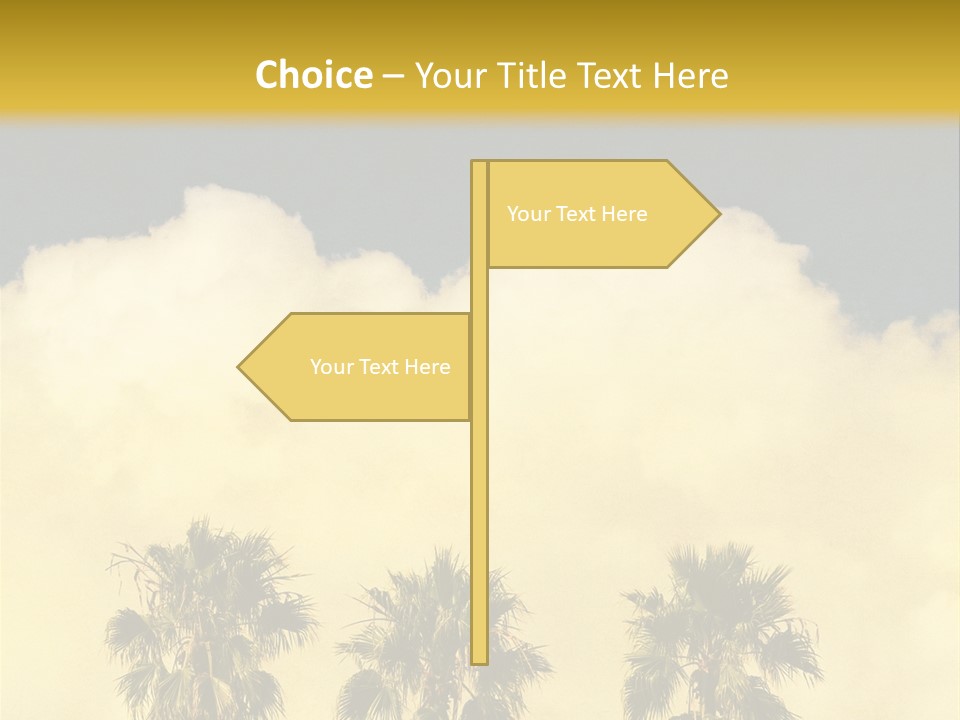 Vintage Palm Tree PowerPoint Template