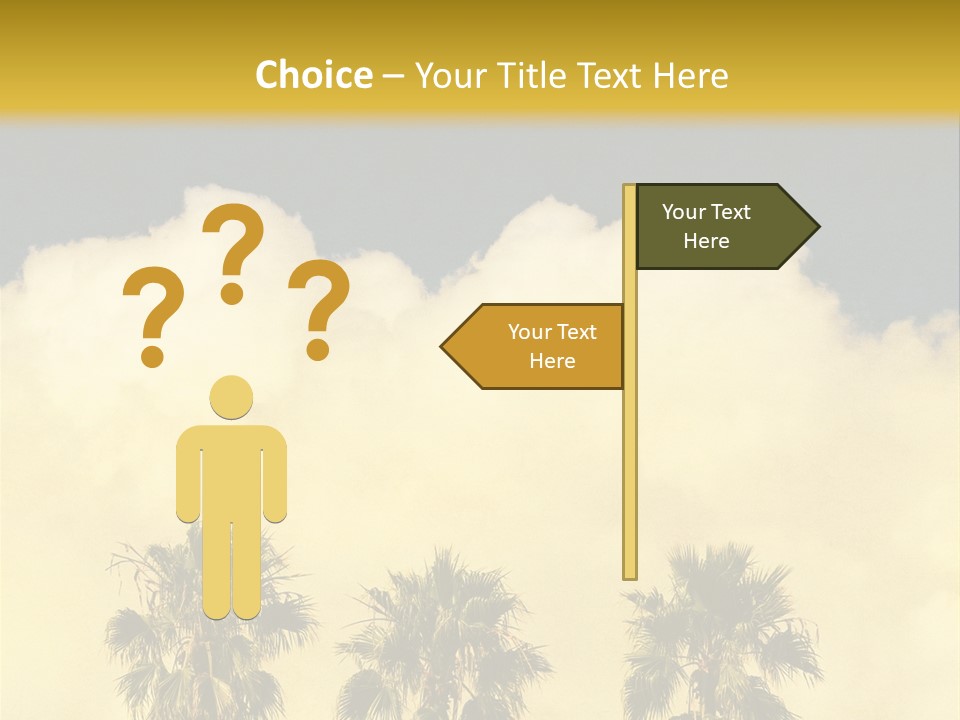 Vintage Palm Tree PowerPoint Template