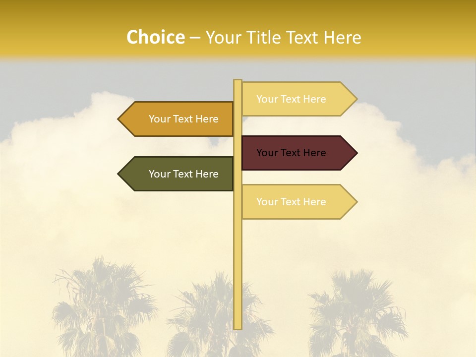 Vintage Palm Tree PowerPoint Template