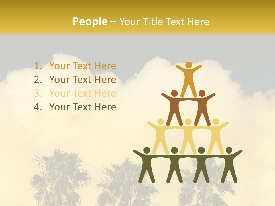 Vintage Palm Tree PowerPoint Template