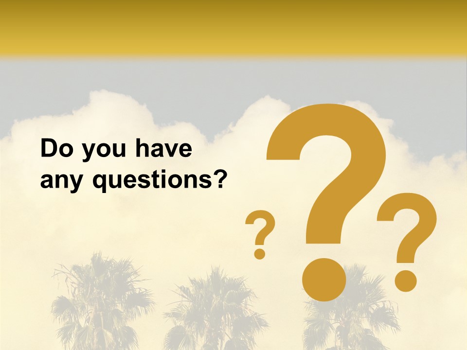 Vintage Palm Tree PowerPoint Template