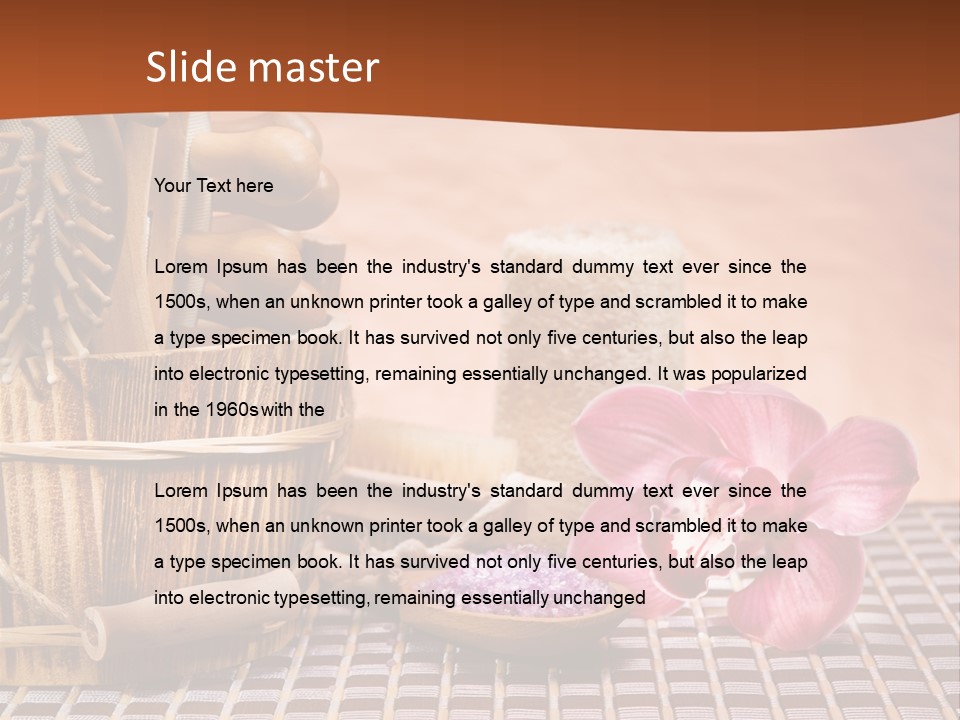 Loofah Treatments Luffa PowerPoint Template