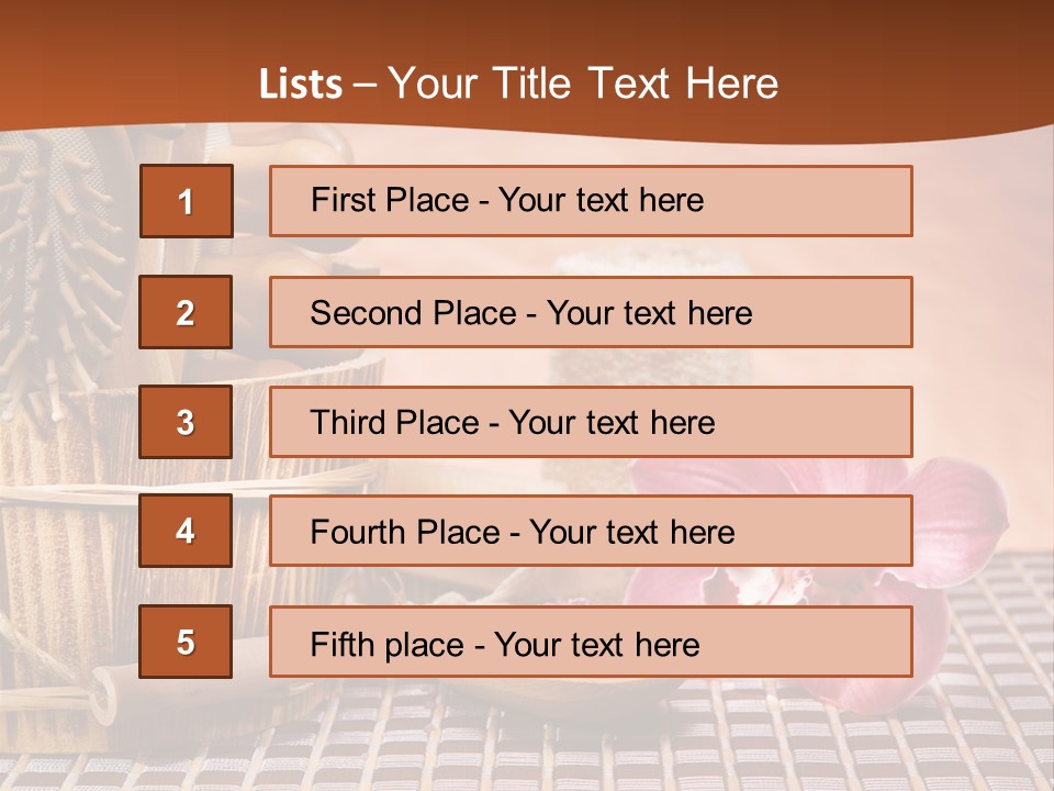 Loofah Treatments Luffa PowerPoint Template