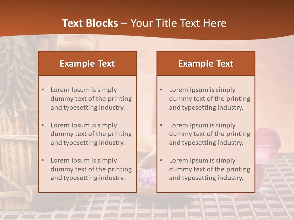 Loofah Treatments Luffa PowerPoint Template