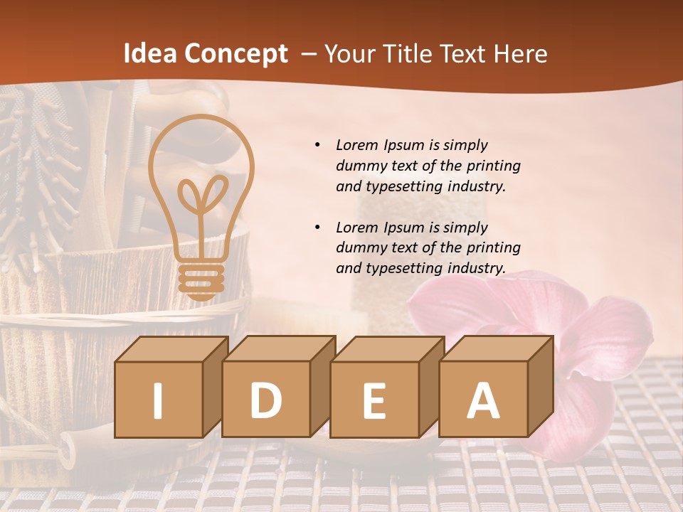 Loofah Treatments Luffa PowerPoint Template