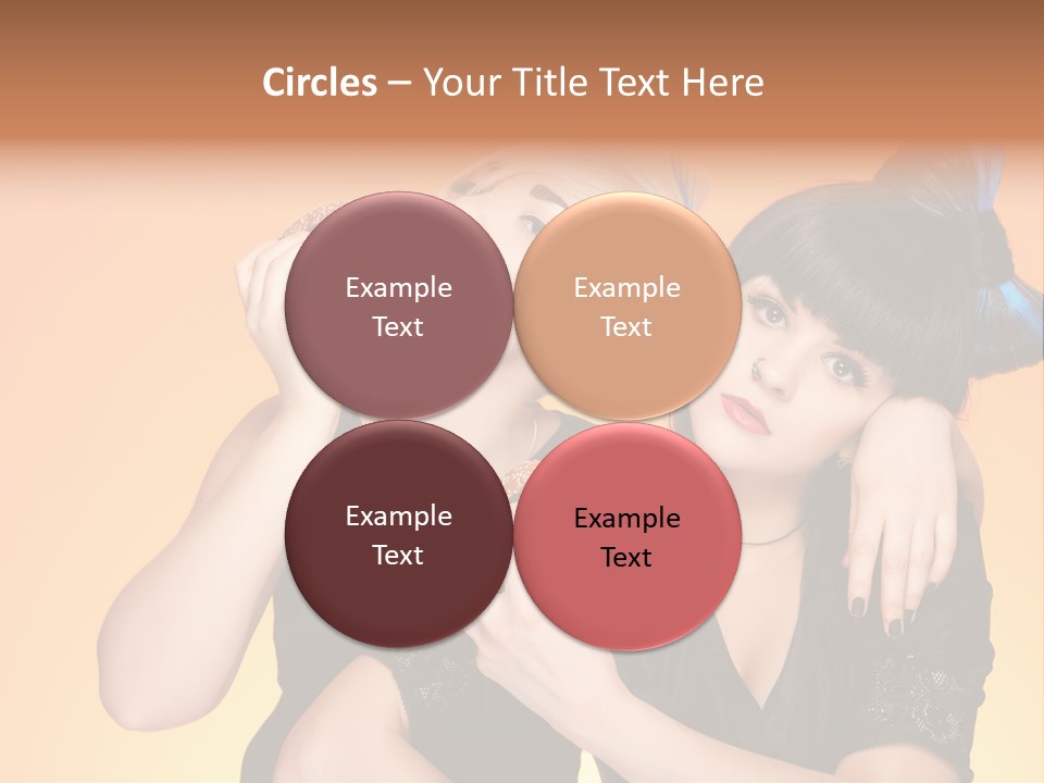 Funny Teenager Black PowerPoint Template