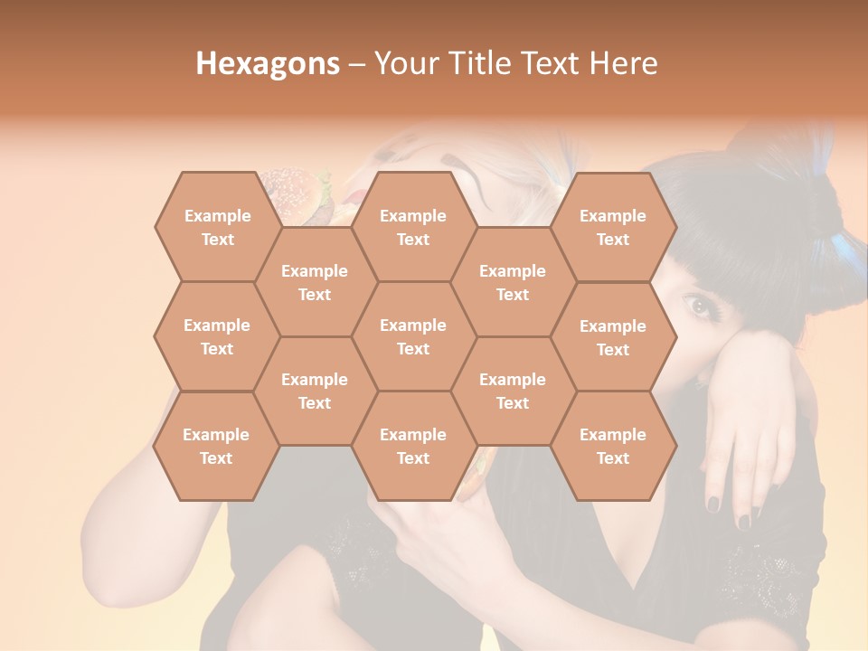 Funny Teenager Black PowerPoint Template