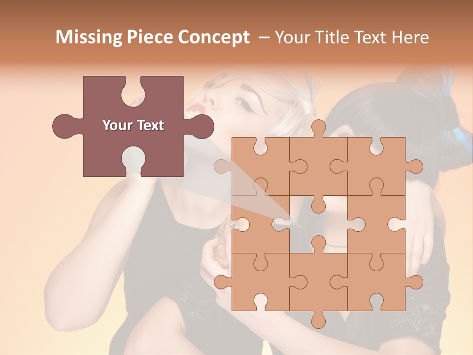 Funny Teenager Black PowerPoint Template