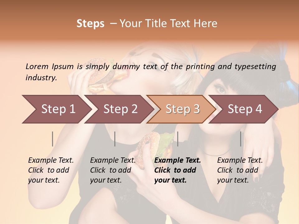 Funny Teenager Black PowerPoint Template